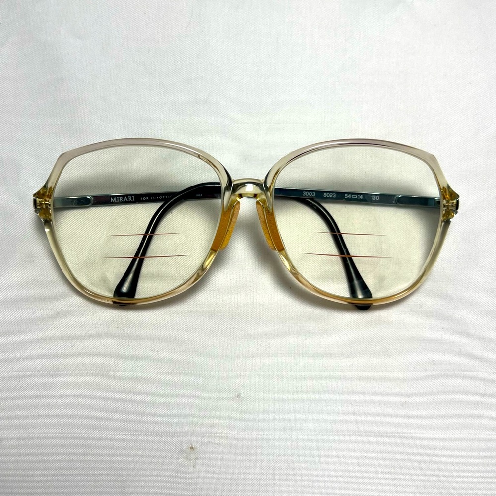 BOGO - Mirari for Luxotica Oversized Clear Eyeglasses - Frames Only